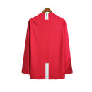 Manga Longa Manchester United Home 2007/08 Retrô Torcedor