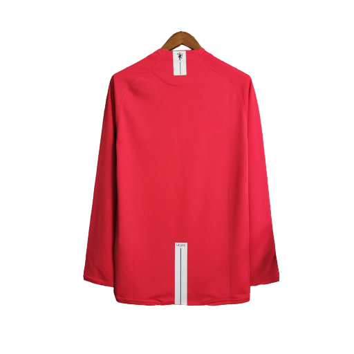 Long Sleeve Manchester United Home 2007/08 Retro Fan