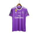 Real Madrid Away 2017/18 Patchs Retrô Torcedor