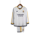 Real Madrid Manga Longa Home 2023/24 Infantil