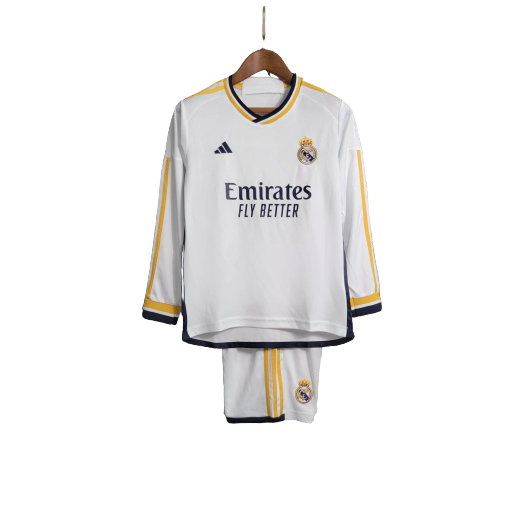 Real Madrid Long Sleeve Home 2023/24 Children