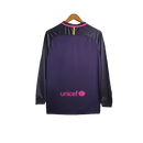 Manga Longa Barcelona Away 2016/17 Retrô Torcedor