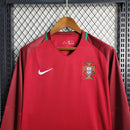 Long Sleeve Portugal Home 2016 Retro Supporter