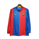 Manga Longa Barcelona Home 2006/07 Retrô Torcedor
