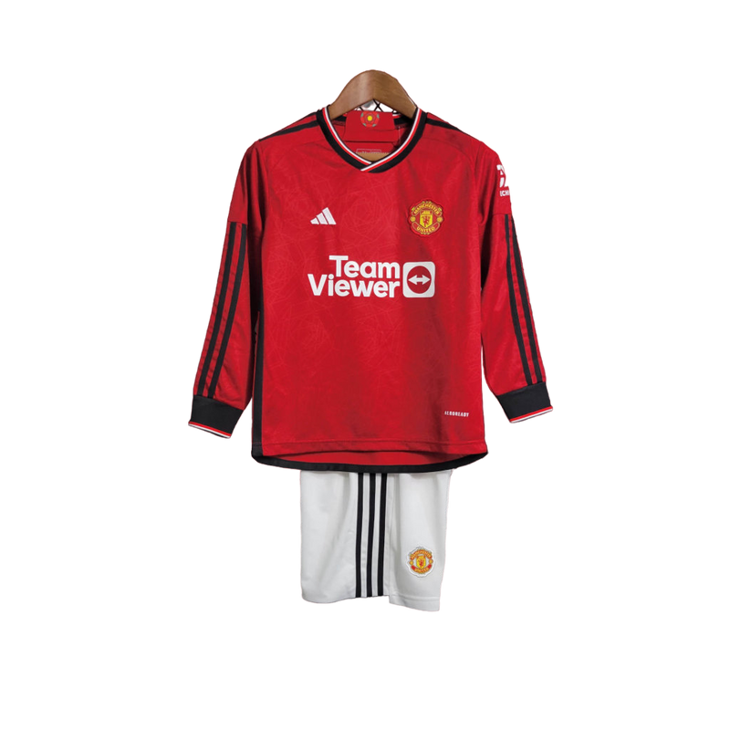 Manchester United Long Sleeve Home 2023/24 Children