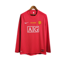 Manga Longa Manchester United Home 2007/08 Retrô Torcedor