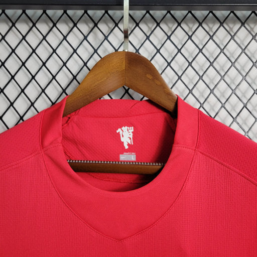 Long Sleeve Manchester United Home 2007/08 Retro Fan