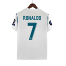 Real Madrid Home 2017/18 Patchs 7 Ronado Retro Pronta Entrega