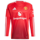 Manga Longa Manchester United Home 2024/25 Torcedor
