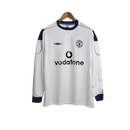 Manga Longa Manchester United Away 2000/01 Retrô Torcedor