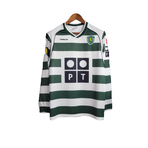 Long Sleeve Sporting Home 2001/02 Retro Fan