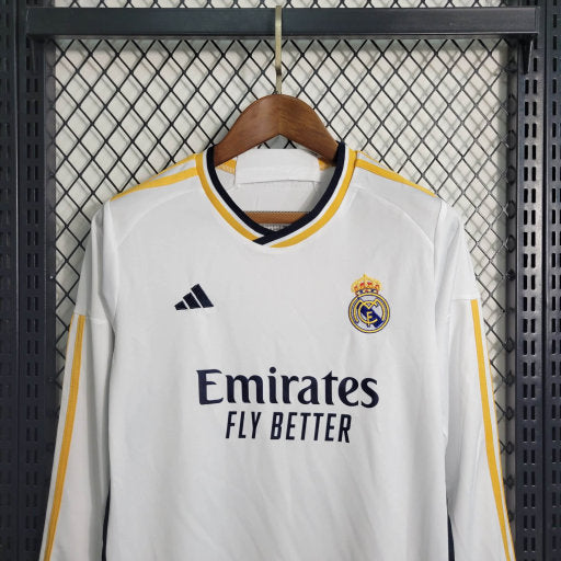 Real Madrid Long Sleeve Home 2023/24 Children