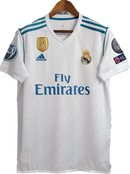 Real Madrid Home 2017/18 Patchs 7 Ronado Retro Pronta Entrega