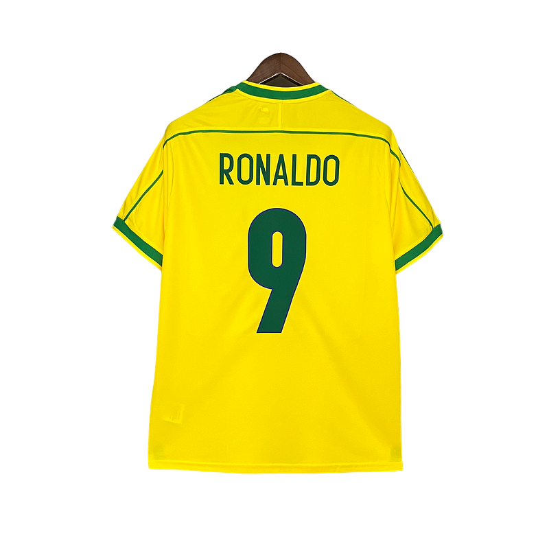 Brazil Home 1998 Ronaldo 9 Retro Fan