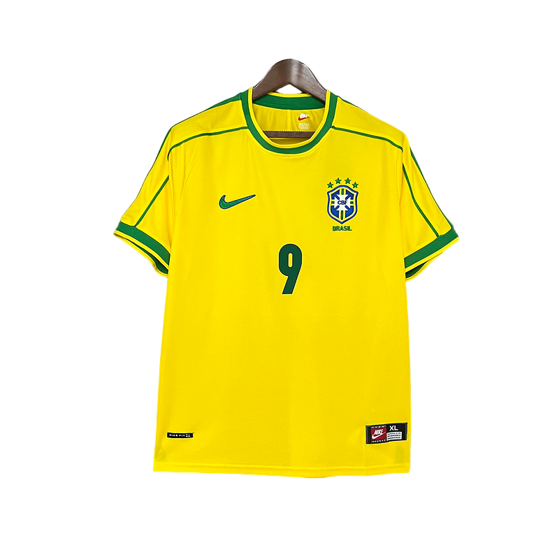 Brazil Home 1998 Ronaldo 9 Retro Fan