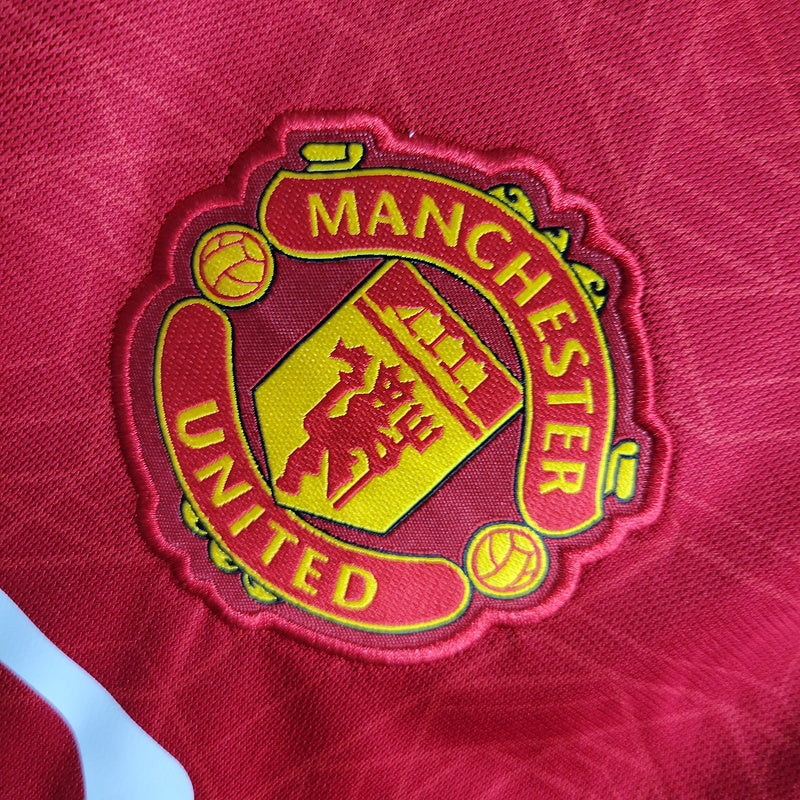 Long Sleeve Manchester United Home 2023/24 Fan Ready for Delivery