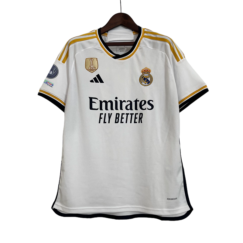 Real Madrid Home 2023/24 W/Patchs Vini Jr 7 Supporter