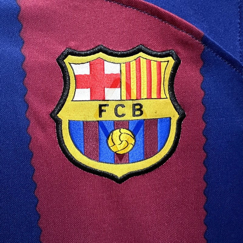 Long Sleeve Barcelona Home 2023/24 Fan Ready for Delivery