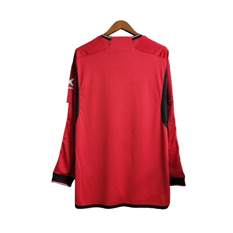 Long Sleeve Manchester United Home 2023/24 Fan Ready for Delivery