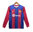 Manga Longa Barcelona Home 2023/24 Torcedor Pronta Entrega