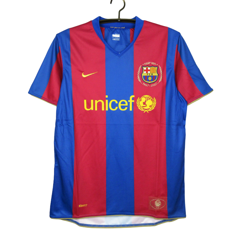 Barcelona Home 2007/08 Ronaldinho 10 Retro Torcedor
