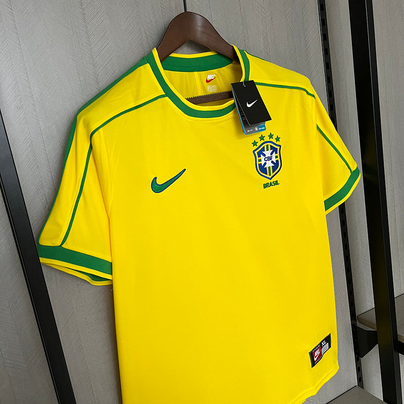 Brazil Home 1998 Ronaldo 9 Retro Fan